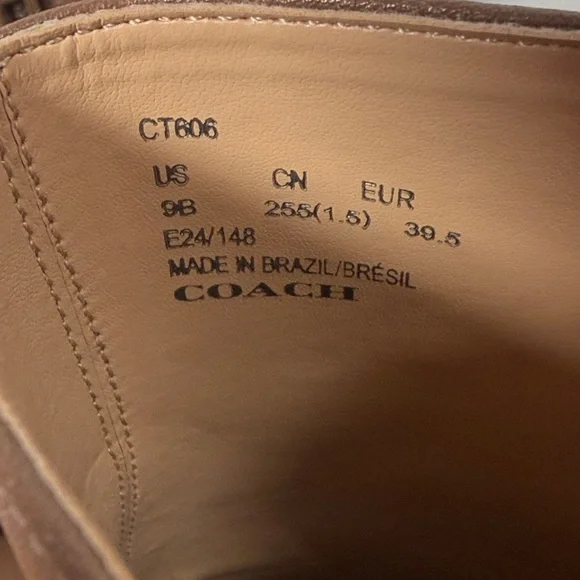 NWT Coach Brown Shana Booties - Picture 8 of 12